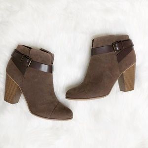 Limelight “Jena” Faux Suede Booties